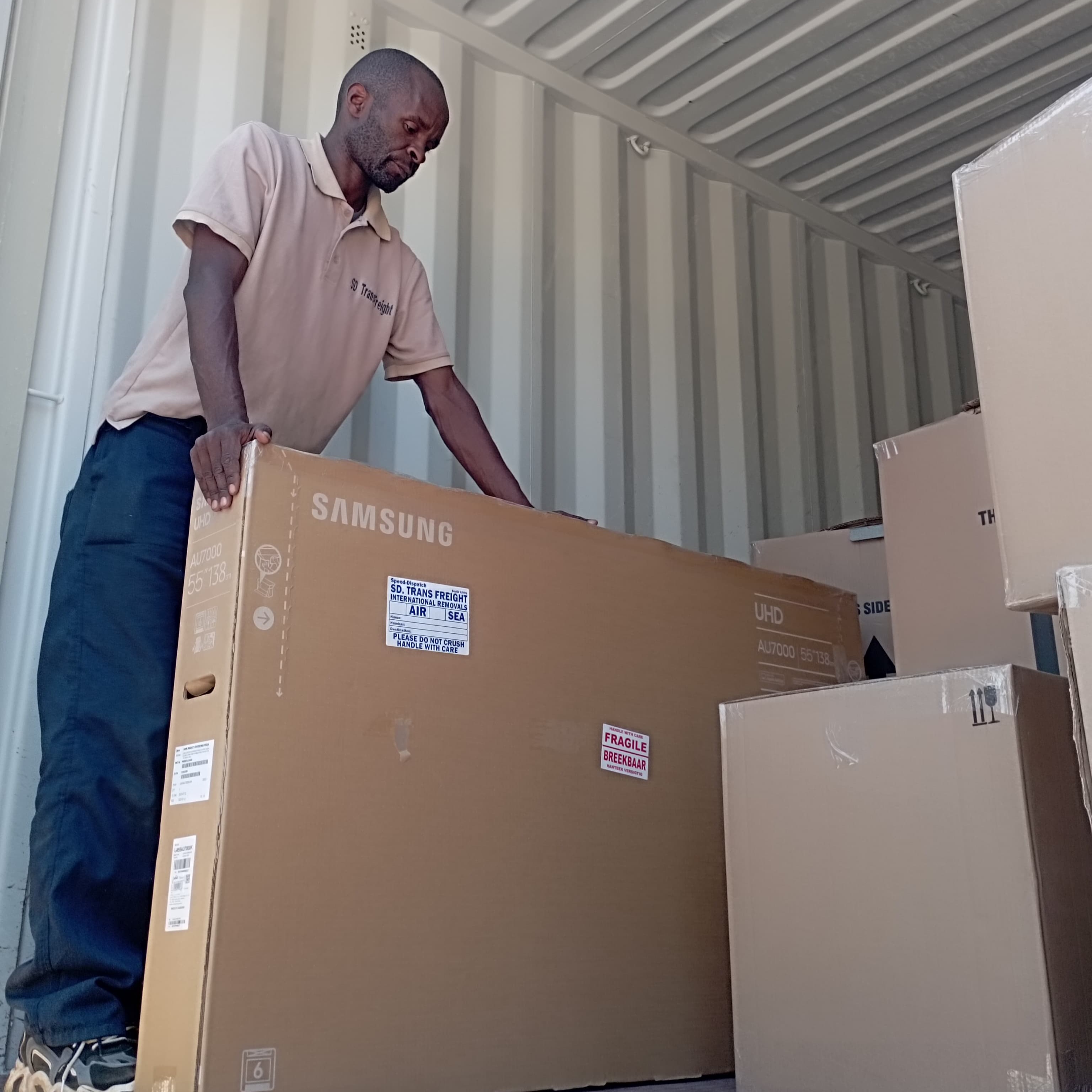 Packer Loading Container